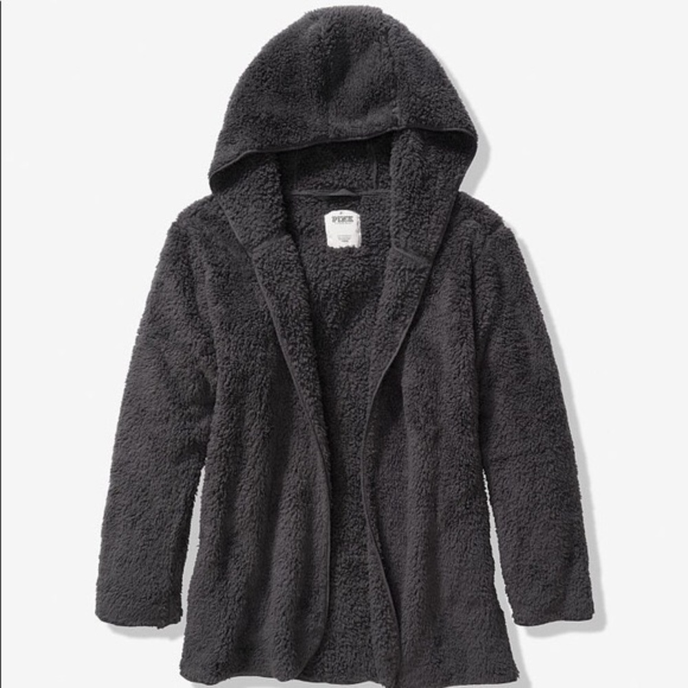 NWT VS Pink ✨ Sherpa Cardigan Size M/L